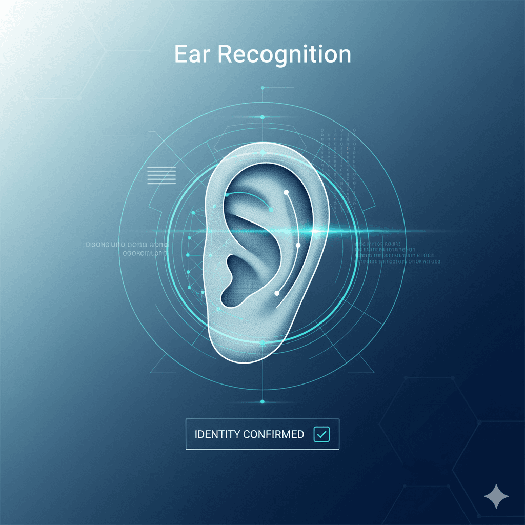 Conceptual image for an ear recognition system.